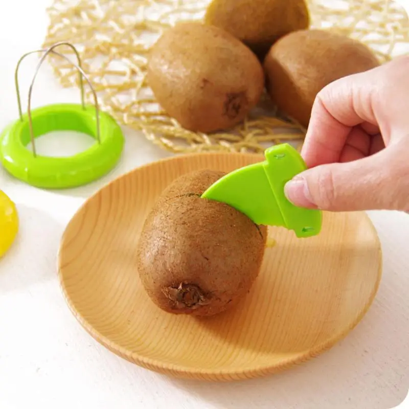 Detachable Kiwi Cutter Peeler Slicer Stainless Steel Kitchen Tool Creative Lemon Peeling Fruit Salad Maker Accessory view 4