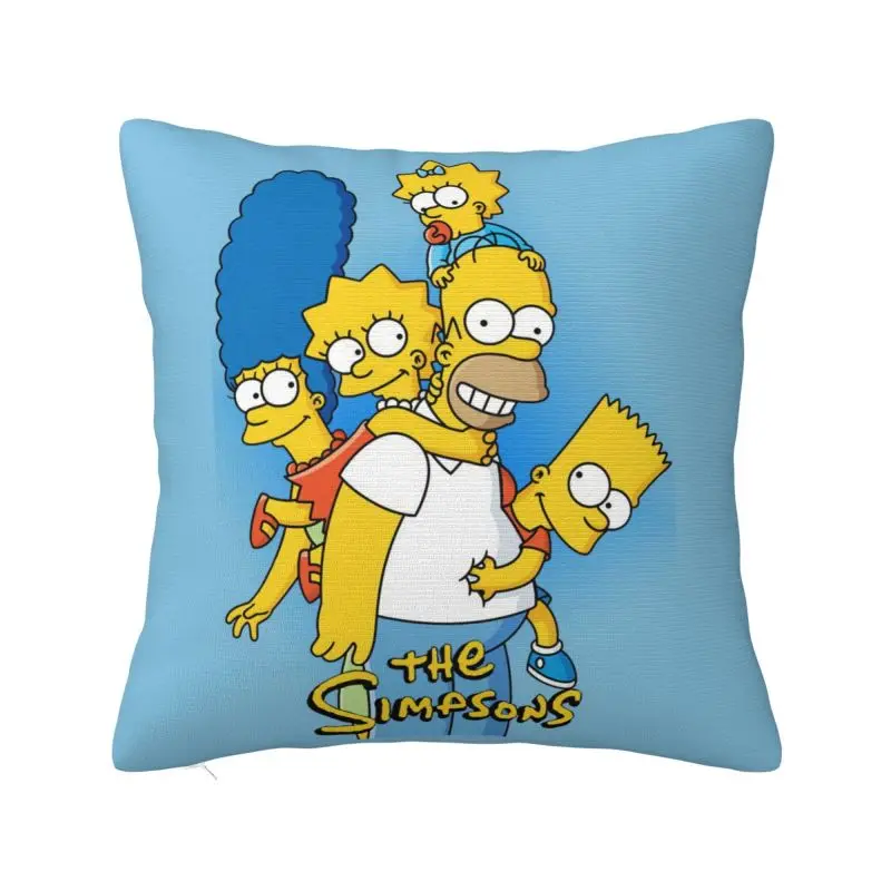 Custom The Simpsons TV Show Throw Pillowcase Modern Cushion Cover Square Pillowcase