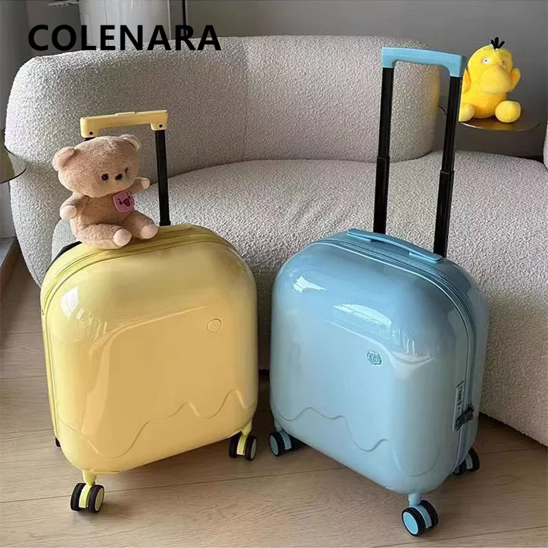 

COLENARA дорожный чемодан на молнии, посадочный ящик, женский чемодан на колесиках, студенческий комбинированный чемодан, 20 "24" 26" 28 дюймов, чемодан для салона