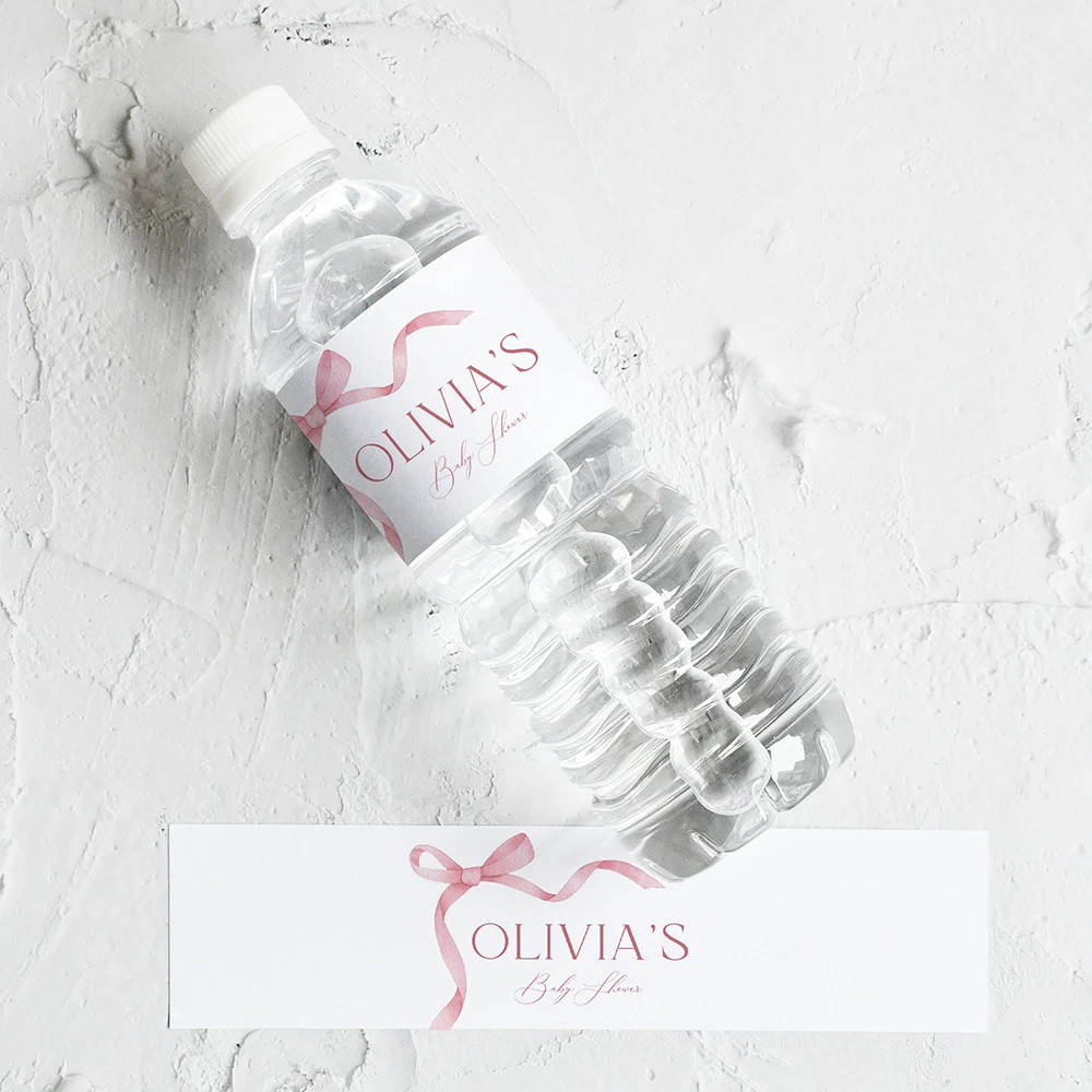 

Personalized Wedding Water Bottle Label Birthday Party Thank You Water Bottle Sticker Bridal Shower Welcome Gift Wedding Decor