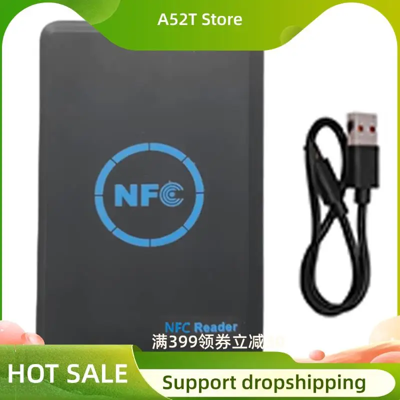 

A52T 5-Band NFC Smart Chip Reader/Writer With 3X CUID Keychain 125K 13.56M HID Duplicator Copier Tag Clone ID IC Keychain Key Co