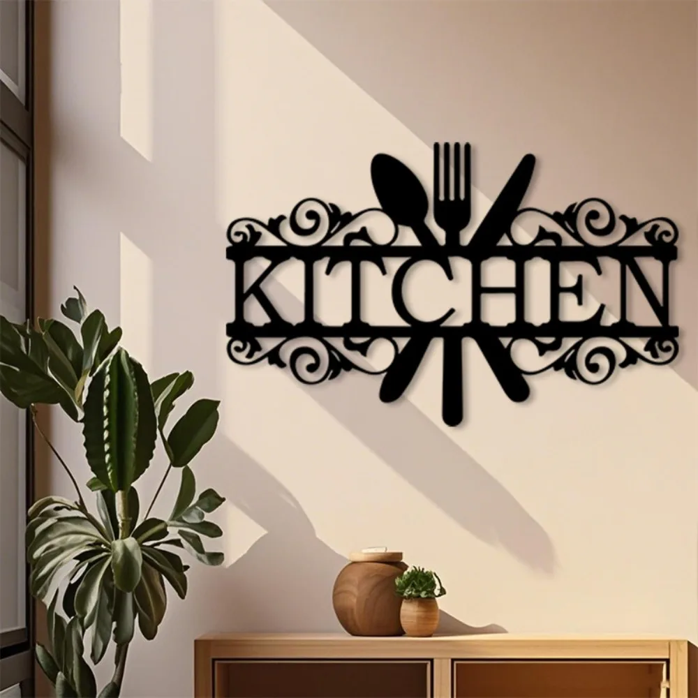 Vintage Chef Iron Wall Art Kitchen Decor Cooking Metal Statue Restaurant Home Hanging Rustproof Gift Ornament