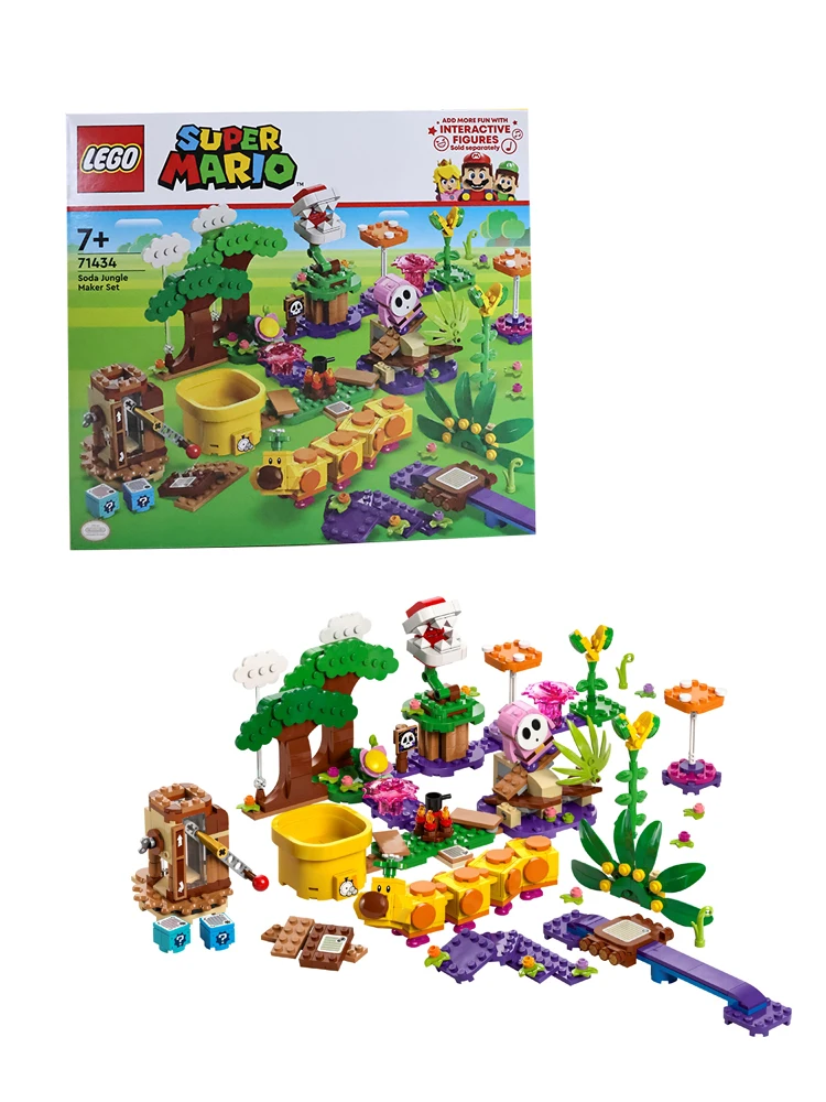 LEGO 71434 Super Mario Series Soda Jungle: Çocuklara İdeal Yaratıcı Bina Blokları Oyunu