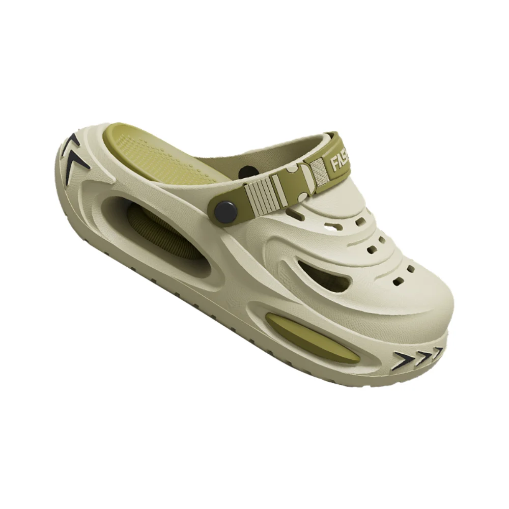 Summer Men's and Women's Cave Shoes Fashion Breathable Sandals with Removable Insoles Non-slip Cushioned elastic laces slippers