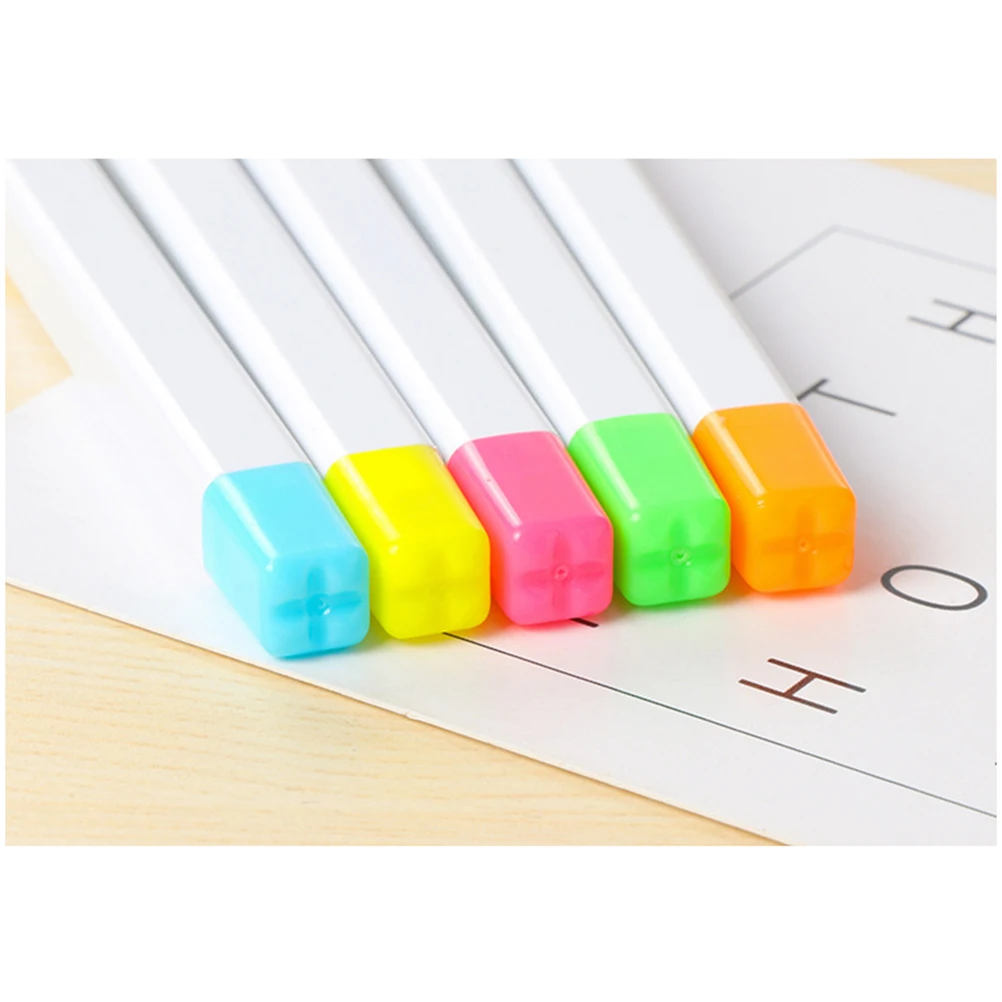 

5Pcs Smooth Writing Candy Color Highlighter Set Perfect for Students Office School Supplies