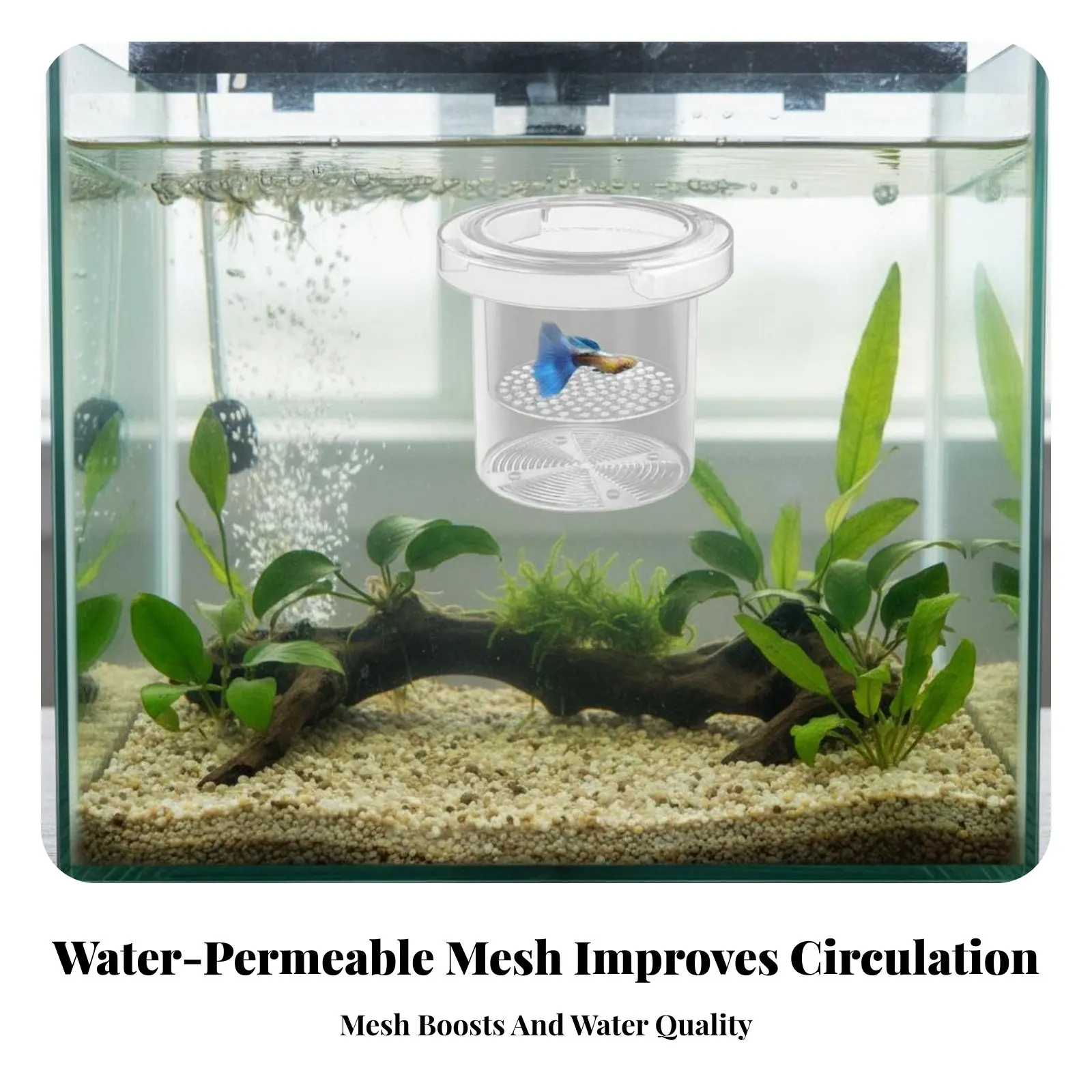 

Контейнер для разведения гуппи: высокопрозрачный, для разделения аквариумных пространств, плавающий, для выращивания мальков, легко чистится, принадлежности для аквариумистики