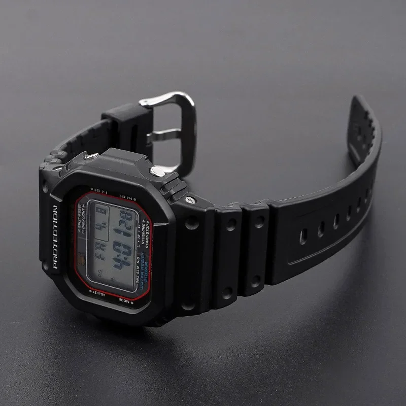 for Casio G-SHOCK DW-6900 GW-M5610 DW-5600 5000 GA-2100 Silicone Rubber Watch Band Men Replacement Wrist Bracelet Accessories