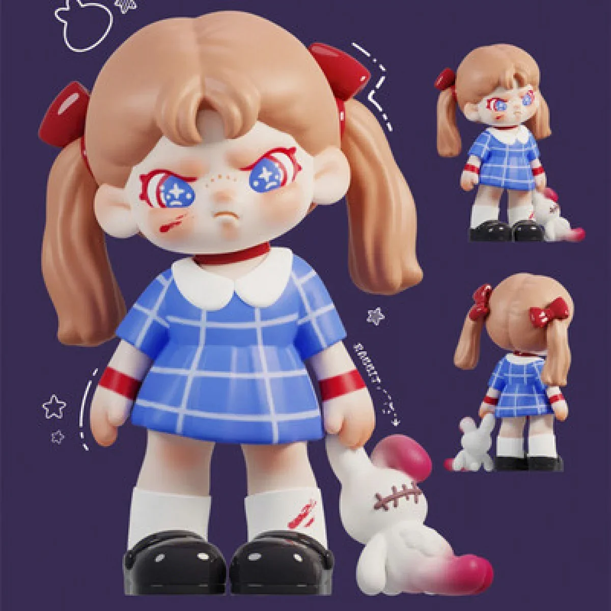 DORA Keep Strangers Away Series 2 Caja ciega de juguete Kawaii Anime figura de acción Caixa Caja sorpresa caja misteriosa muñecas niñas regalo