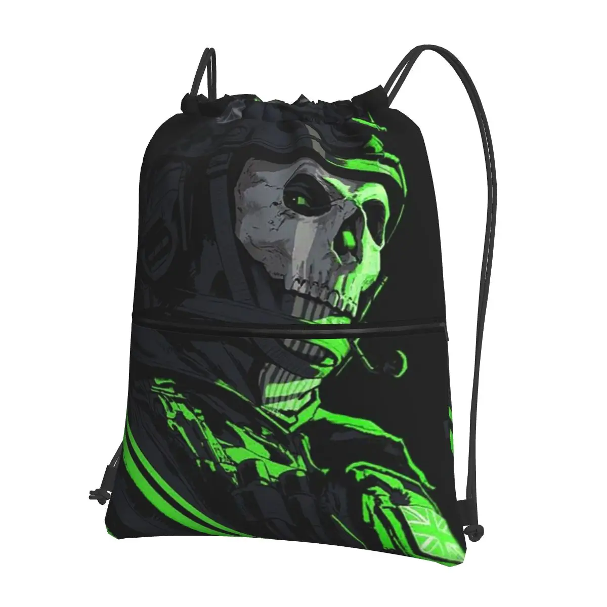 

Simon Ghost Riley Backpacks Portable Drawstring Bundle Pocket Sports Bag Book Bags for Man Woman School