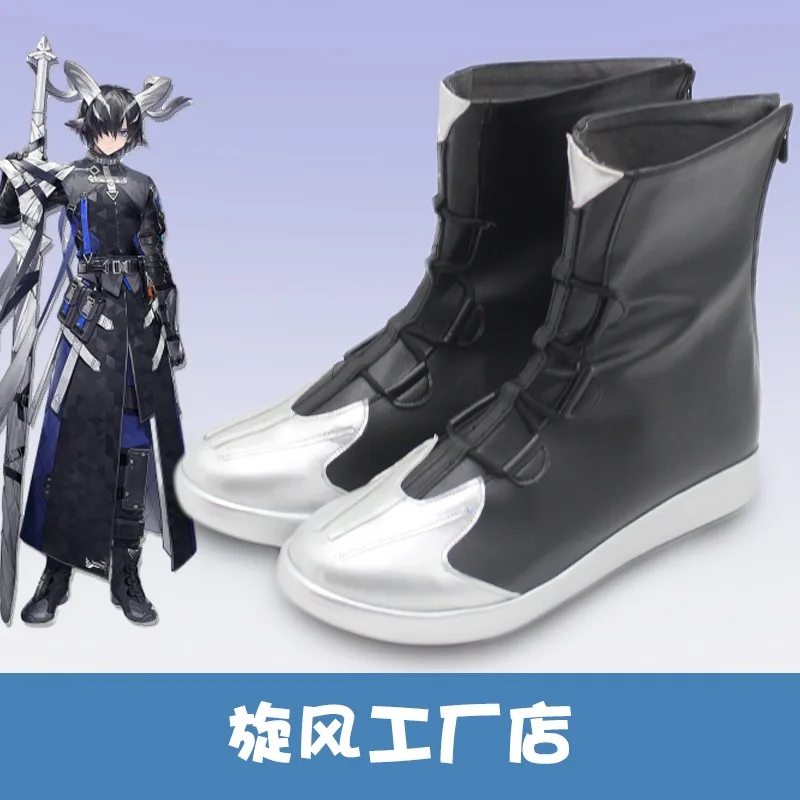 Game Arknights Lessing Maeyer Cosplay Shoes Boots Lessing Role Play Halloween Carnival Women Men Costume Party Outfit