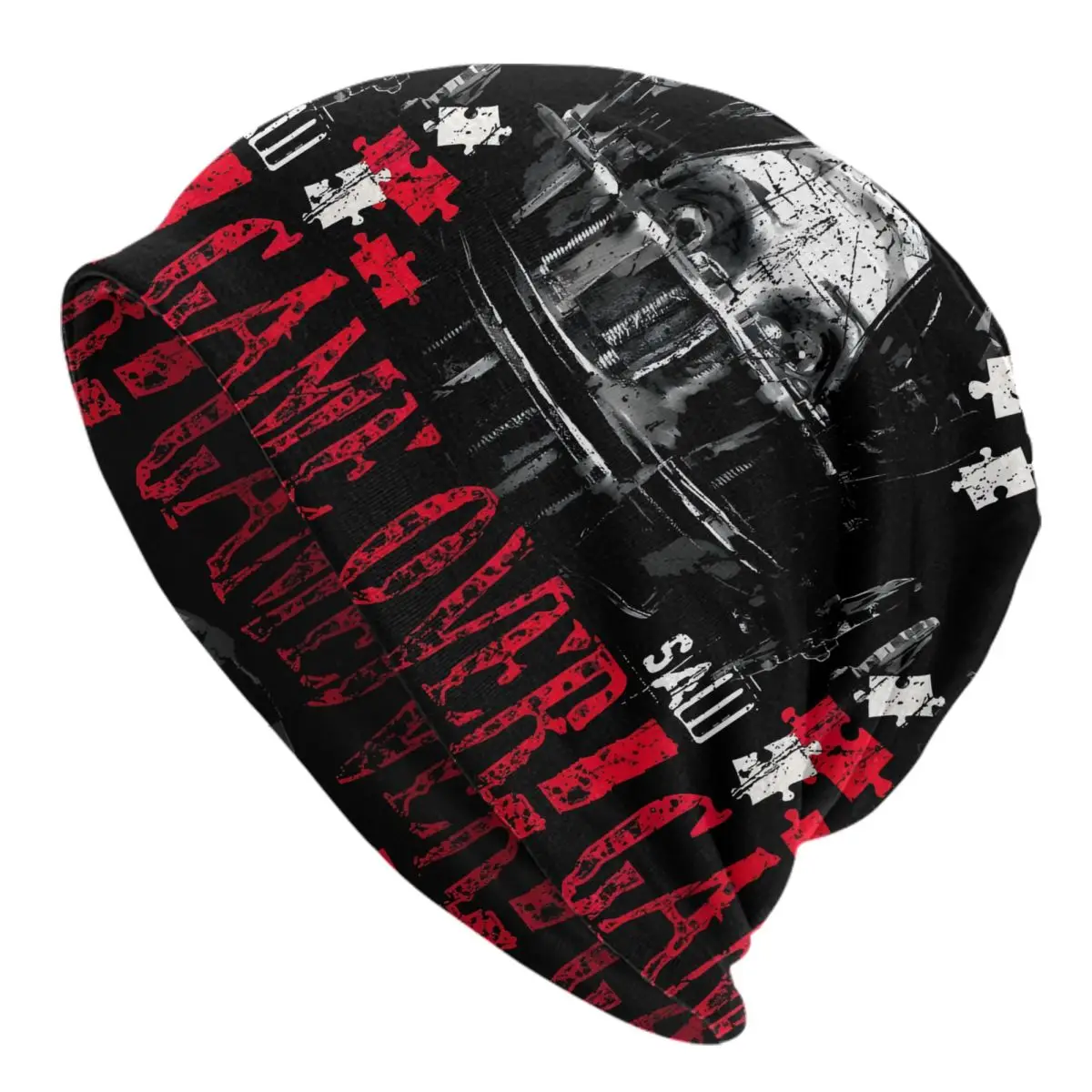 Custom S-Sawes Horror Movie Retro Bonnet Hat Knit Hat Cool Unisex Hot Warm Winter Skullies Beanies Caps