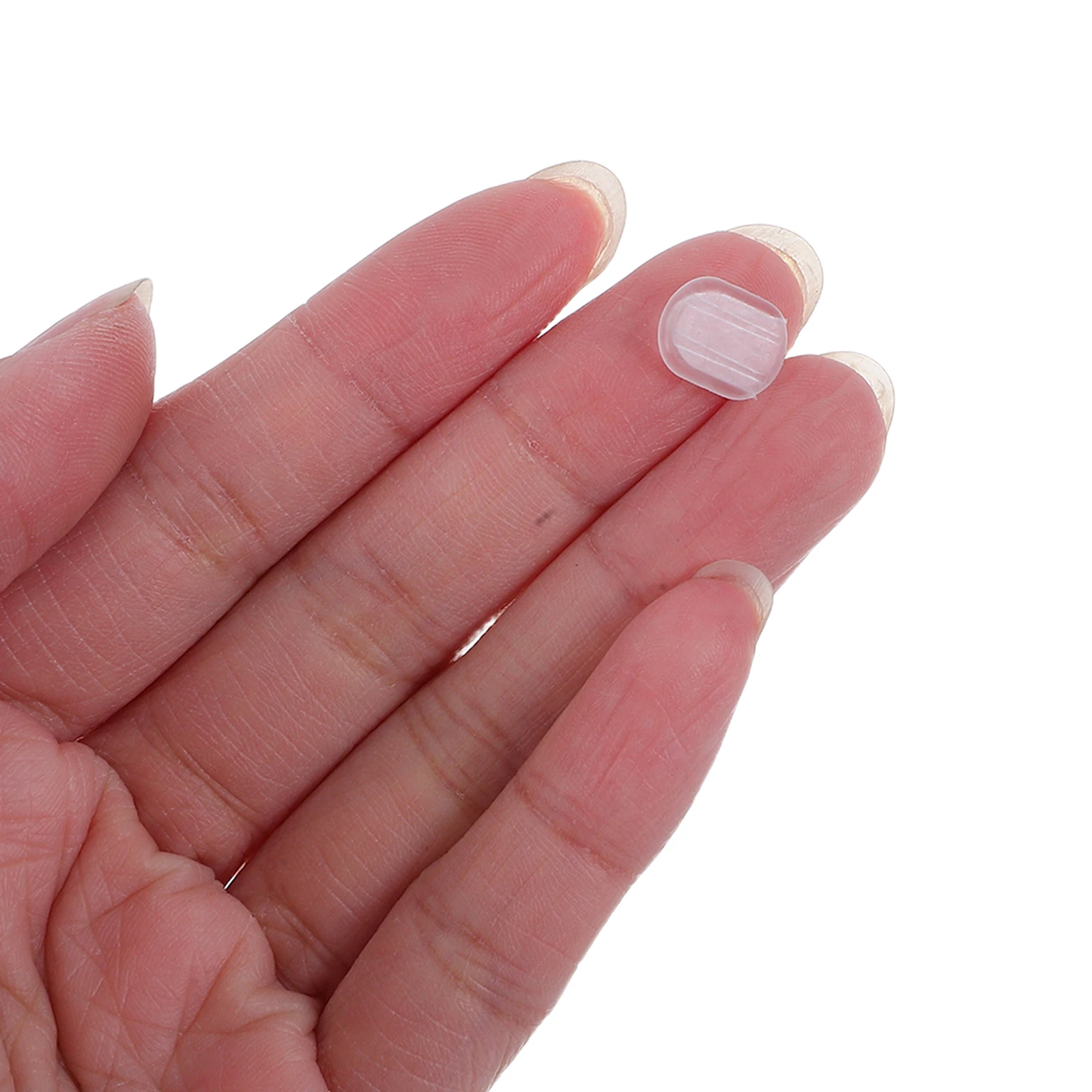 

40 Pcs Clip on Earring Cushions Soft Non Slip Backs Pads for Studs Clear Covers Sports Ear Pain Relief Earrings