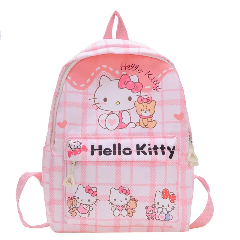 Plecak Hello Kitty Sanrio, uroczy plecak z nadrukiem Kuromi Cinnamoroll, tornister anime, plecak podróżny dla dzieci