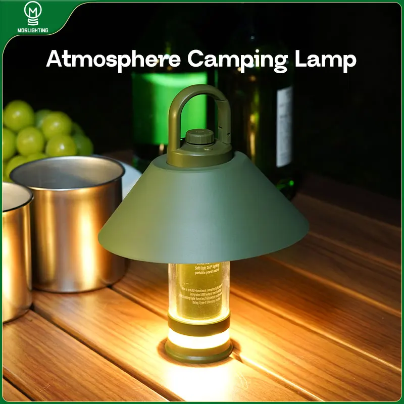 

MOSLIGHTING Camping Lamp 4500mAh Portable Tent Lantern Lamp USB Charging Lamps Outdoor Camping Emergency Lamp Flashlight Hiking