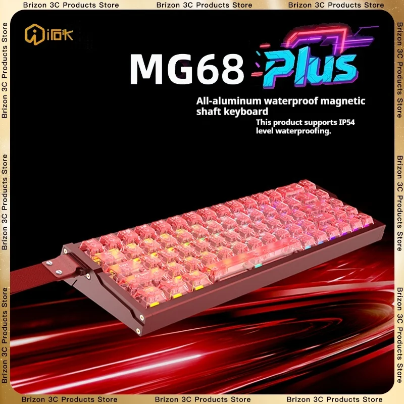 

MG68 ACE MG68 Plus Wired Gaming Keyboard Controller All Aluminum CNC Wireless Magnetic Axis 8000Hz Esports Gaming Keyboard Socd