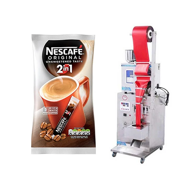 

Small automatic pouch tea sugar coffee vertical powder FFS packing machine