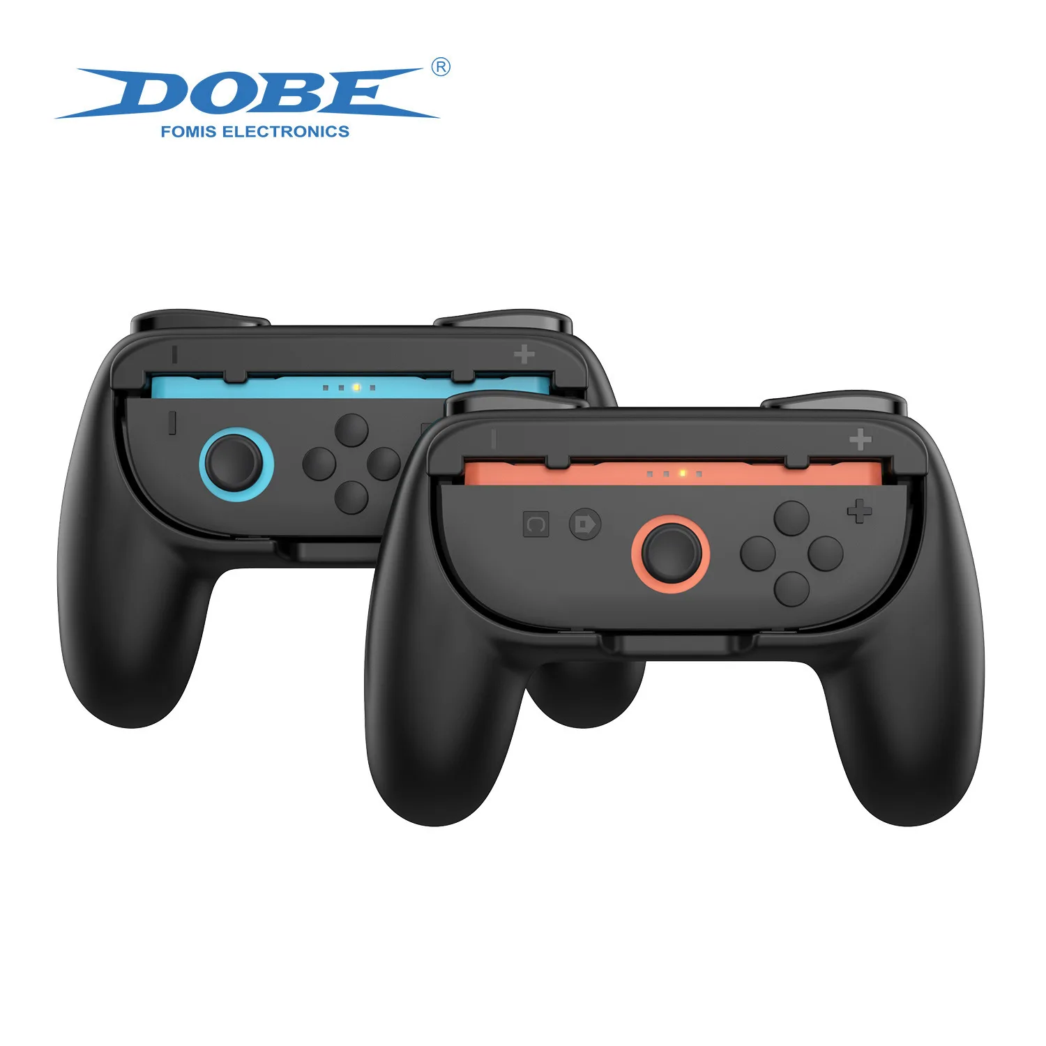 2pcs Ergonomic Grip Handles for Switch 2 Joy-Con Controllers - Comfortable Left and Right Hand Grips with Anti-Slip Design