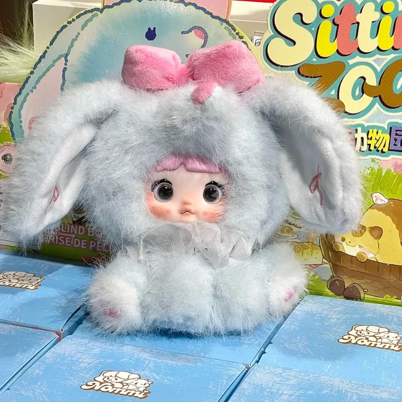 

Коллекционная серия Nommi Sitting Zoo: Загадочная коробка-сюрприз с милыми плюшевыми виниловыми фигурками, аниме-фигурки для декора, подарок для детей