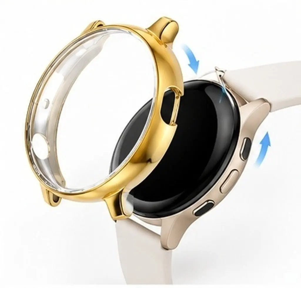 Electroplated Watch Case Cover 2 44Mm Tpu Protective Frame Scratch Drop Proof Moisture Free