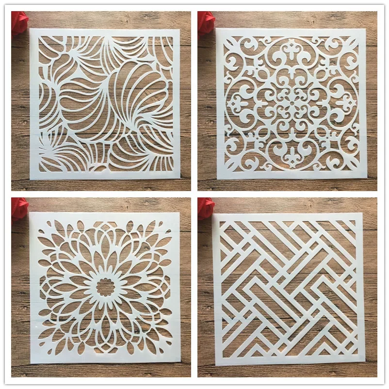 

30*30 cm diy mandala stencils for woodcut painting, scrapbook wall art stamping decoration album embossed paper card 12 inches