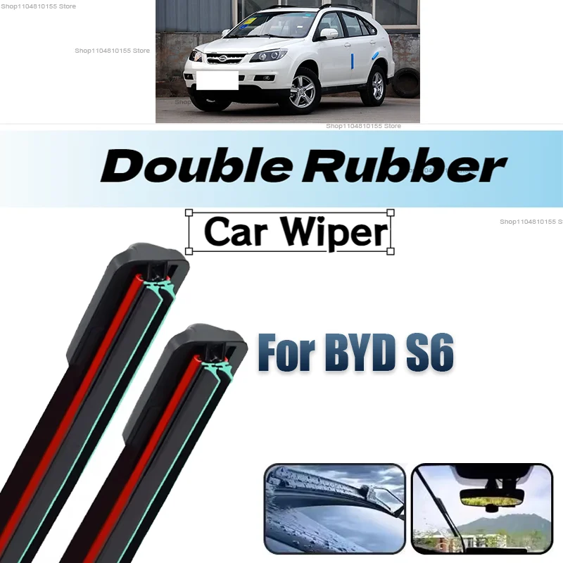 

3PCS Car Wiper for BYD S6 2011-2016 Front Rear Windshield 2011 2012 2013 2014 2015 2016