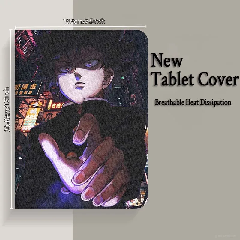 Mob Psycho 100 شعبية لشاومي Redmi Mi Pad 4 5 6 6s 7 7s SE Pro 2 11 Plus Max 12.4 11 11.2 12.5 8.7 بوصة حافظة تابلت #4