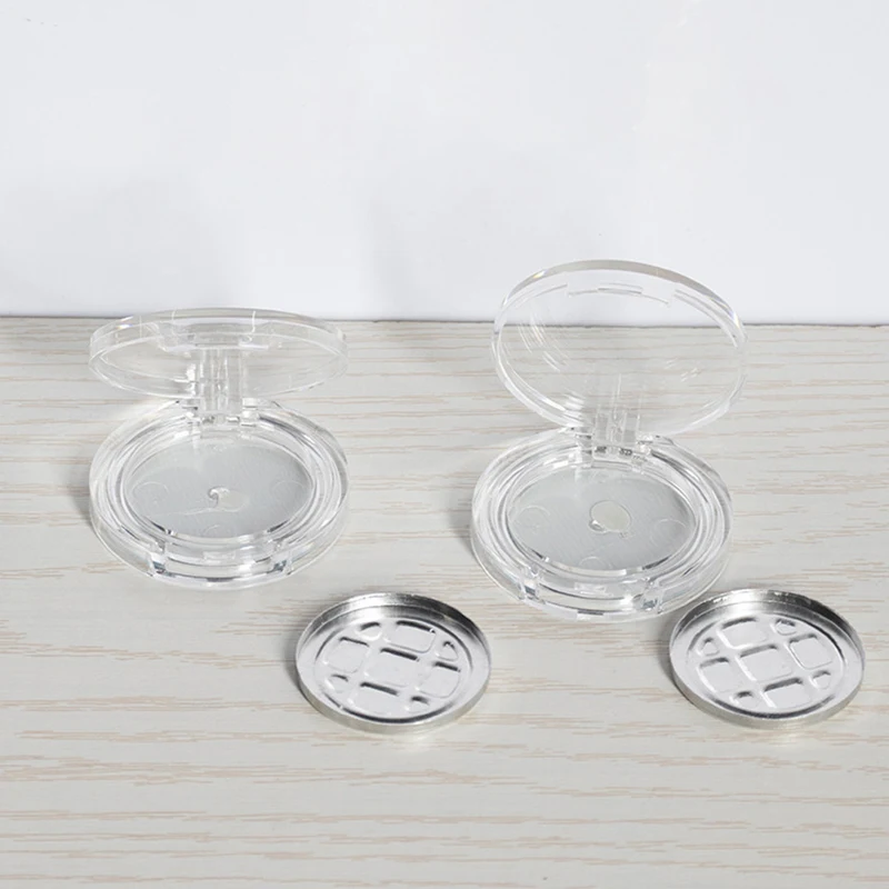 Contenitore per trucco cosmetico portatile con tavolozza di ombretti a fessura singola vuota da 2,5 g con specchio per fondotinta in crema BB