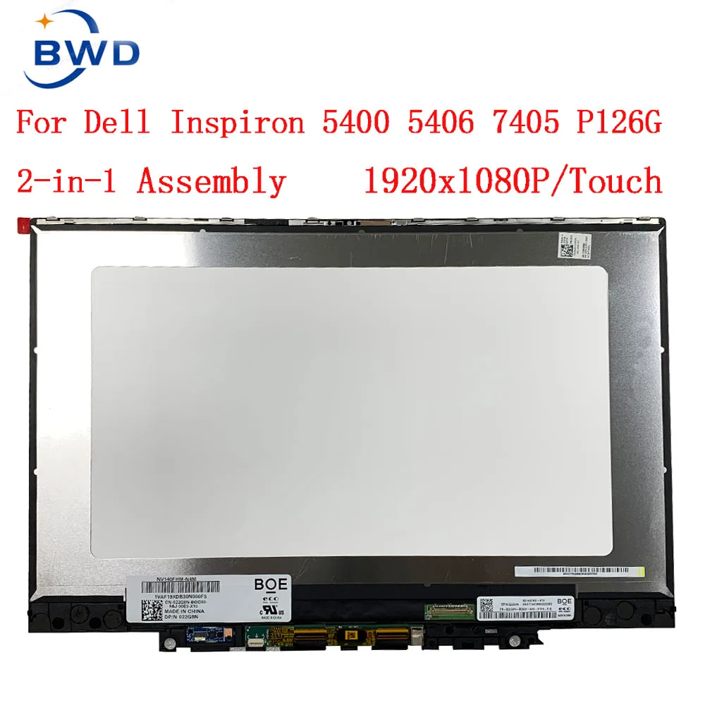 

0H88H9 ZBJZ03 14" FHD For Dell Inspiron 5400 5406 7405 2-in-1 P126G P126G001 LCD Touch Screen Digitizer Replacement Assembly