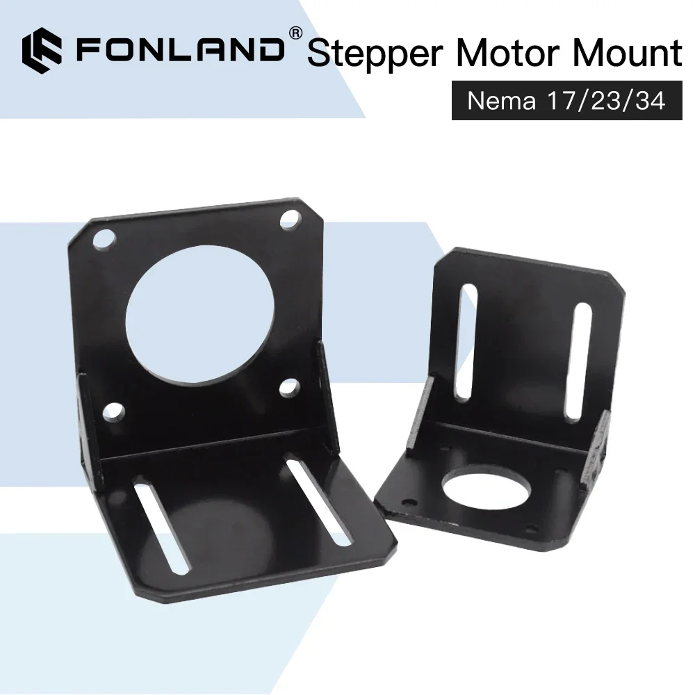 Fonland Motor Base For 42 57 68 Stepper Motor Aluminum Fixed Seat Fastener mounting For DIY Machine Rotary CO2 Cutting Machine