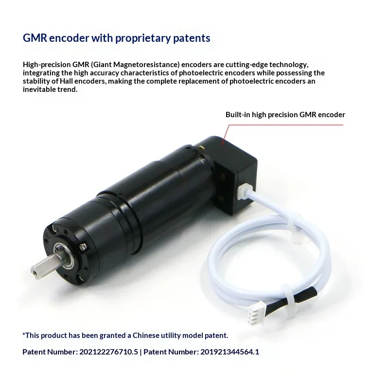 MD36 Chassis Wheel Set Module Planetary Gear Motor Bearing Seat Hall Encoder Speed Measurement CNC High Precision