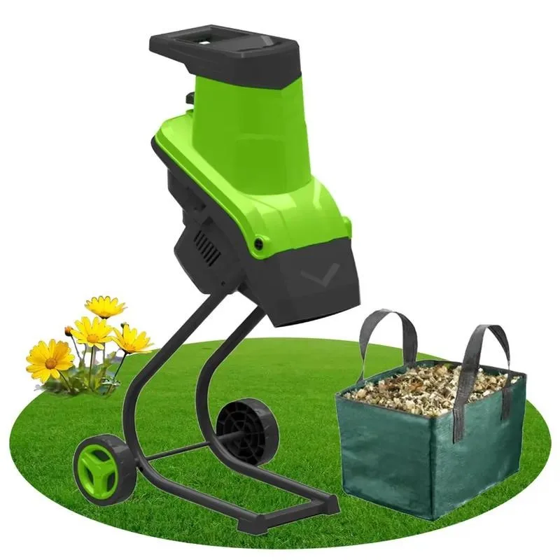 Electric Wood Shredder Portable Tree Branch Pruning Waste Disposal for Home Garden Orchard