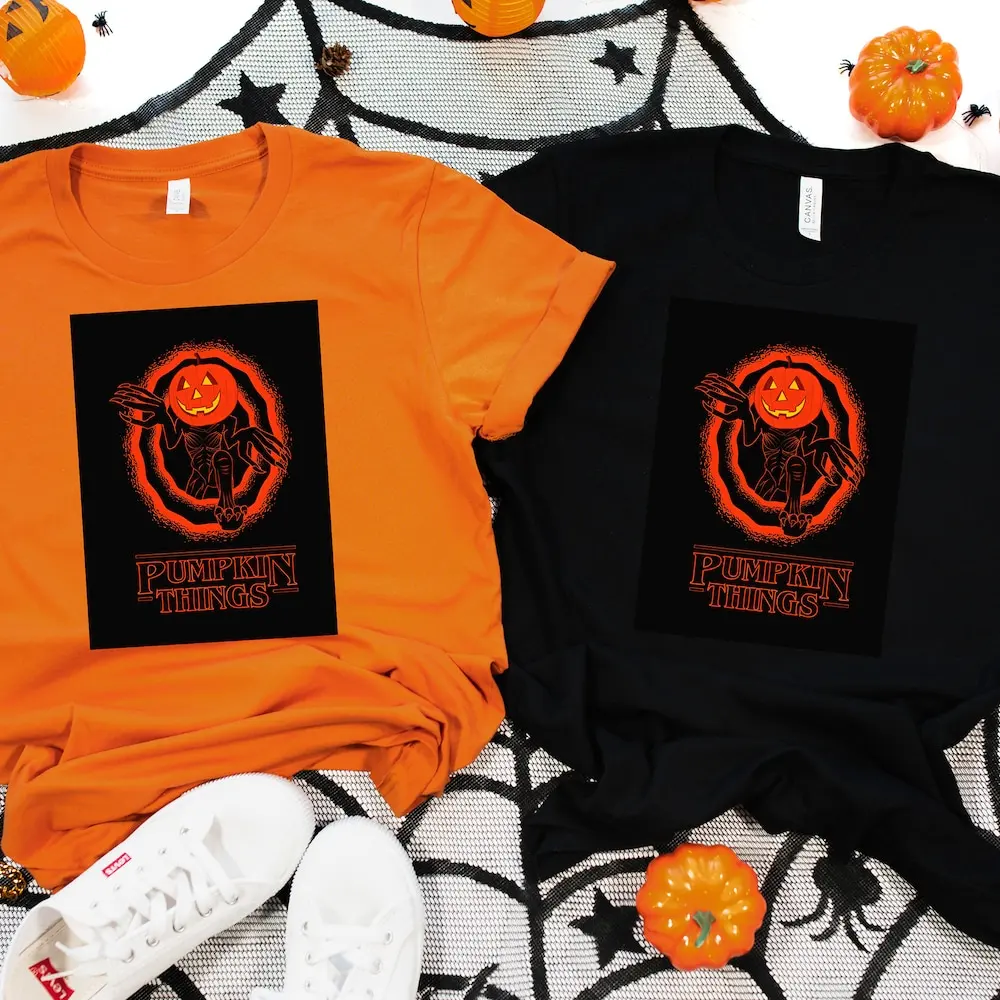 Cool Halloween T Shirt Pumpkin Skeleton Happy Funny Squad