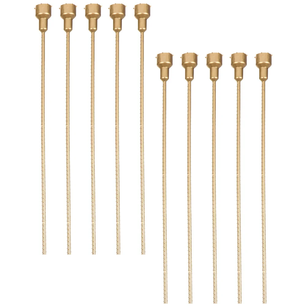 10 قطعة سيقان زهرة بلاستيكية قابل للتعديل أصحاب زهرة وهمية لزهرية ترتيب الأزهار لوازم تمديد ينبع Craft بها بنفسك الحرفية داخلي