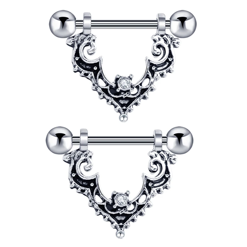 

Nipple piercing jewelry Surgical Steel Cute Small Heart Diamond Barbell Nipple Rings for Women Sexy 14G Nipple Barbell wholesal