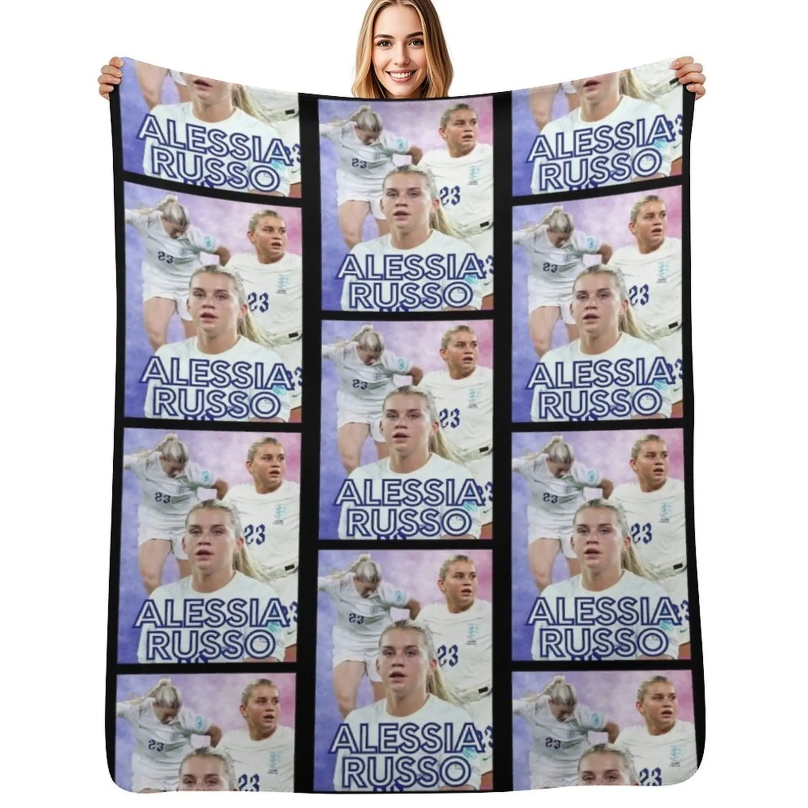 Alessia Russo number 23 England football Home Throw Blanket Warm Comfortable Blanket for Office Napping