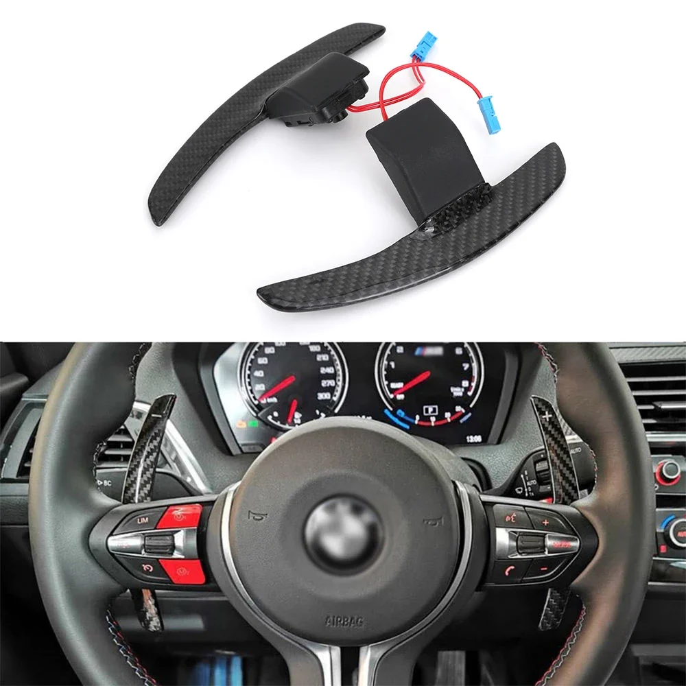 Custom Carbon Fiber Extension Gear Shift Paddle Shifter for BMW F10 F11 F20 F30 F32 F36 F80 F90 X5 F15 X6 F16 E90 E70 E71 M3 M5