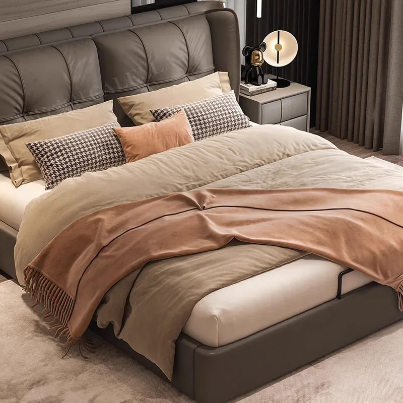 Multifunctional Storage Bed Cheap Space Saving Comfortable Princess Sleeping Bed Design Letto Matrimoniale Trendy Furniture