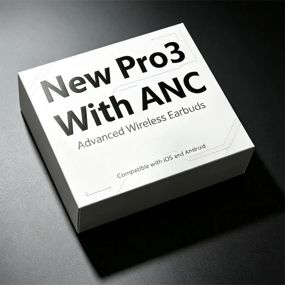 2026 New Air 3【 Pro 3 】 Bluetooth Wireless Earbuds with Heart Rate Monitoring, Active Noise Cancellation Headphones, Waterproof for Daily Use, For IPhone IOS Smartphone, Gaming /Sports /Fitness Earphones.