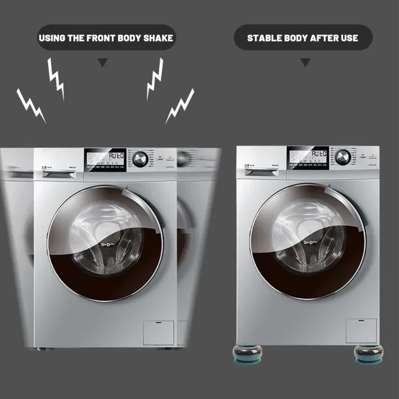 Универсальные антивибрационные подушечки, резиновый коврик для ног для стиральной машины, бесшумный коврик для мебели для холодильника, подъемная подставка для мебели