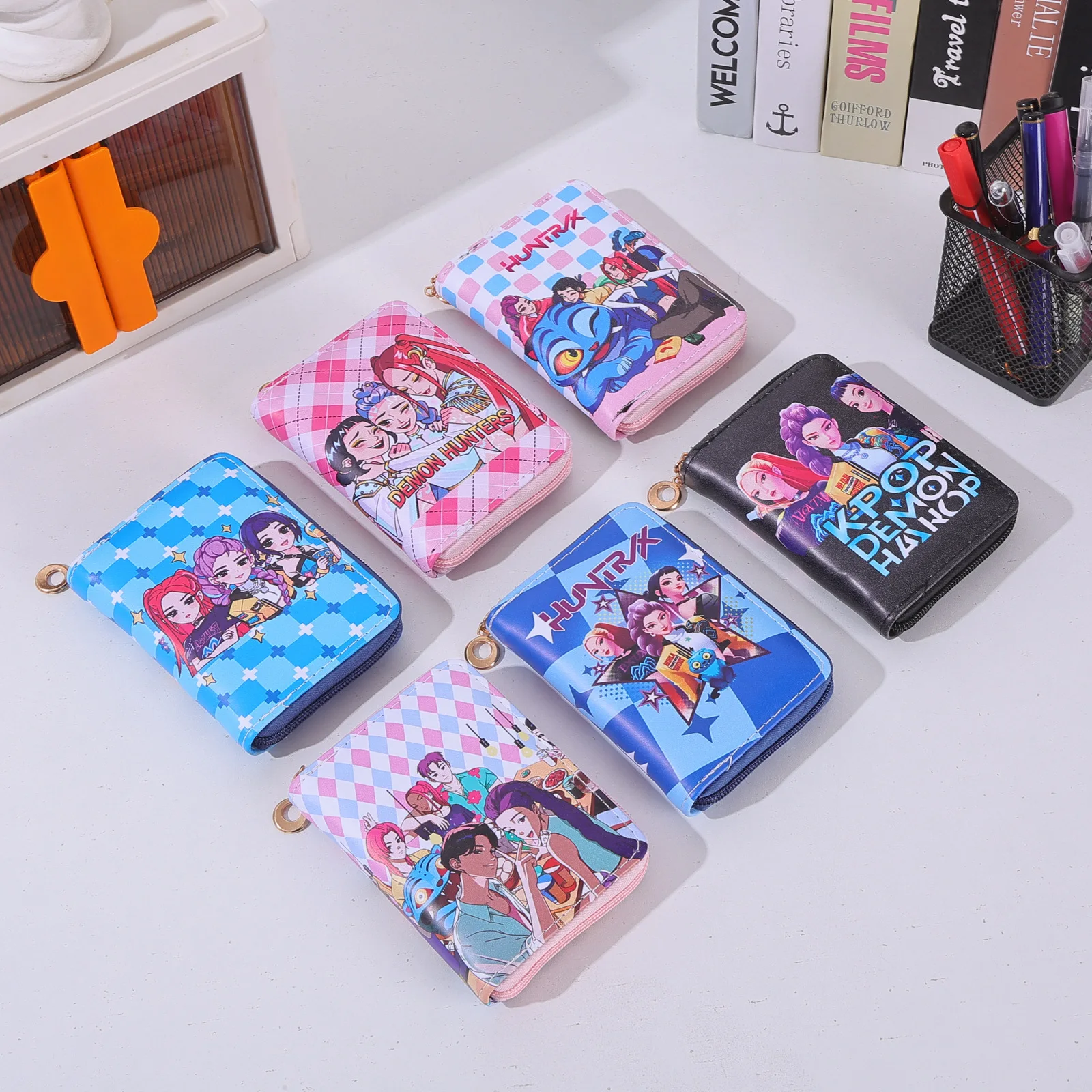 New Cute Cartoon Anime Girls Short Cute Cartoon Anime Wallet Student Coin Purse Trendy Kids Bag