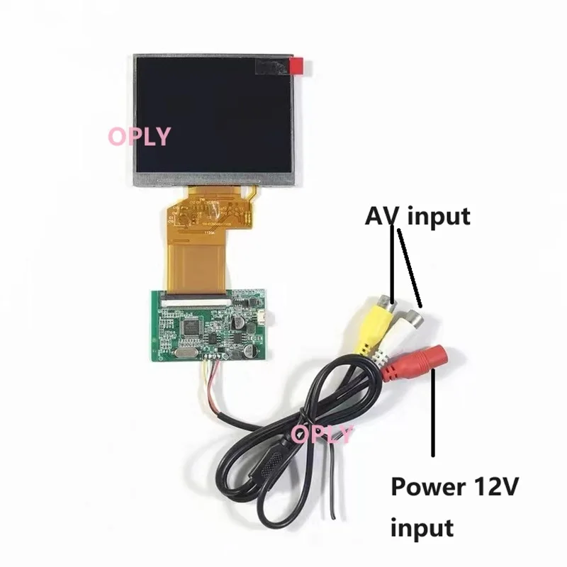 Placa controladora lcd 2av com tela de 3.5 "320x240 320*240 lq035nc111 54 pinos para monitor de painel de sistema de exibição de carro