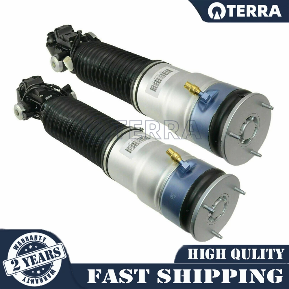 Pair Rear Air Shock Absorber Struts Assys EDC For BMW F01 F02 F03 740i 750i 760i RWD 37126796929  37126794139  37126791675