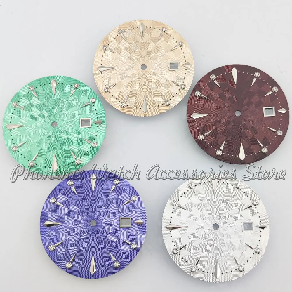 nh35 dial 35mm watch dial with multiple colors and high-quality dial suitable for NH35 automatic movement watch accessories