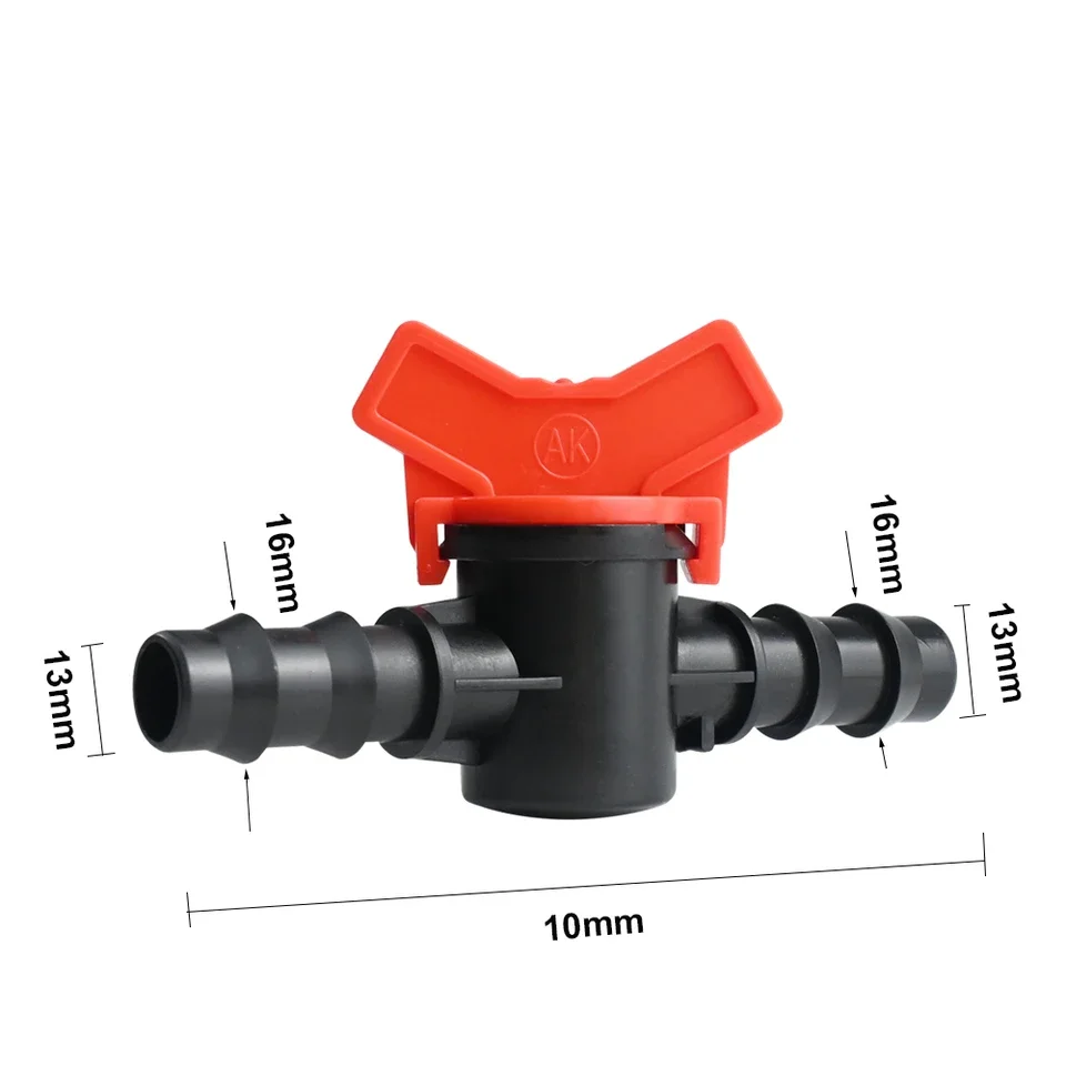 1/2 inch drip irrigation connector set 10 pcs includes straight couplers tees elbows end caps compatible with 16 mm poly tubing