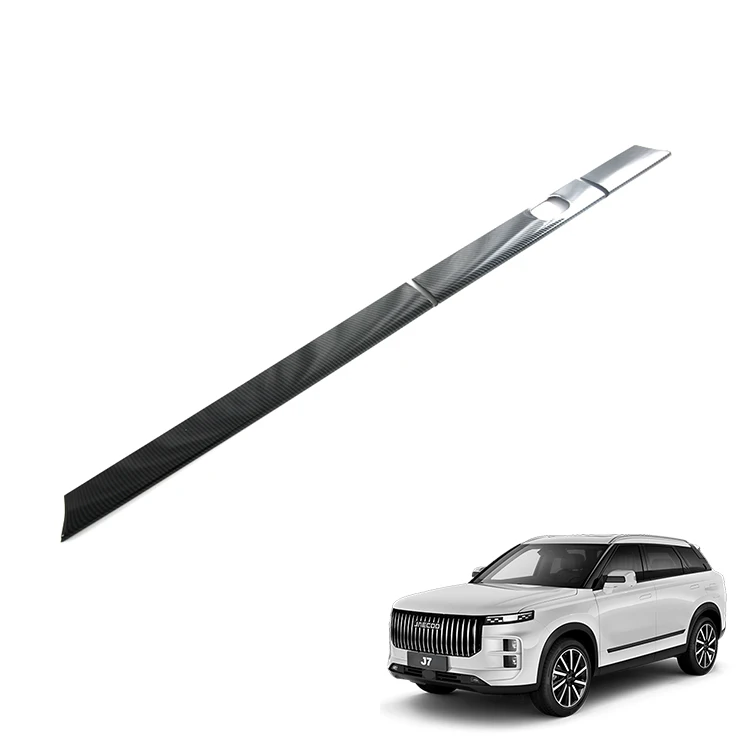 

Накладка на центральную панель управления для Chery Jaecoo J7, аксессуары, ABS, с узором под карбон, накладка на приборную панель, аксессуар для интерьера