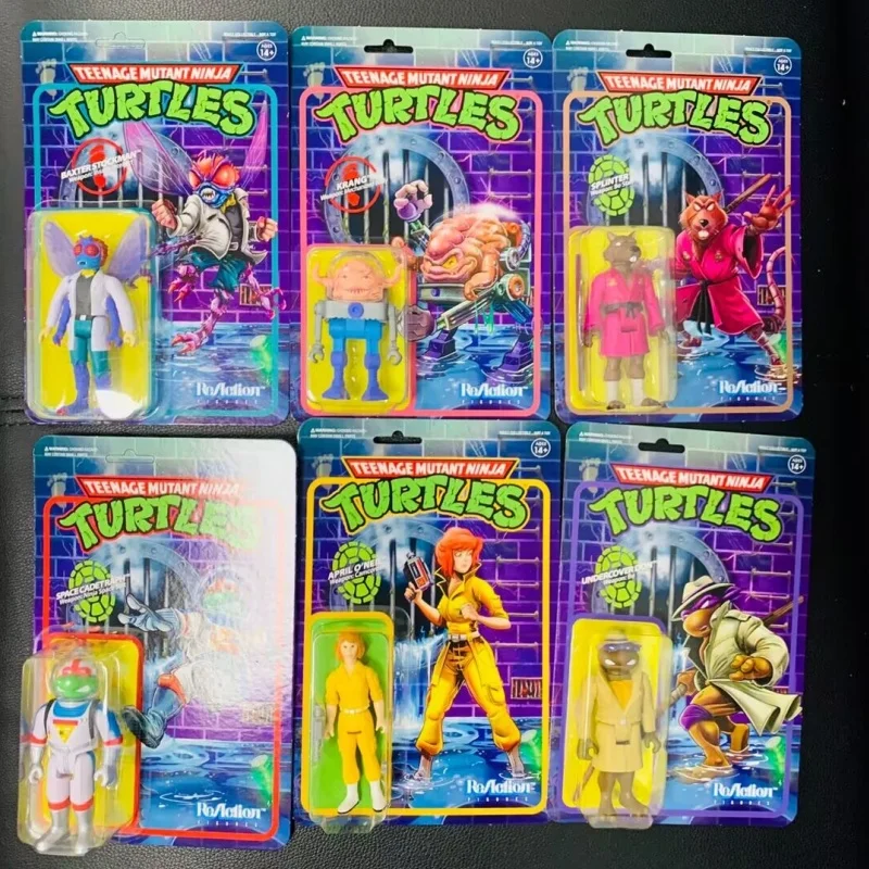 En Stock Super 7 Tortugas Ninja Tarjeta colgante Serie 2 Krona Raphael Sprint Película Accesorios Regalo