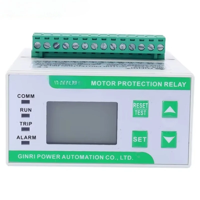 AC220V AC380V overload and undercurrent phase loss unbalanced ground fault overvoltage undervoltage motor protection relay