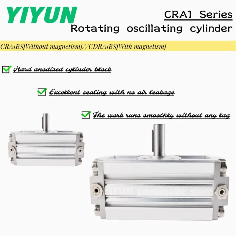 

CDRA1BS30/50/63/80/100-90Z/180Z, CRA1BS30/50/63/80-90Z/180Z,YIYUN, вращающийся осциллирующий цилиндр, серия CDRA1BS