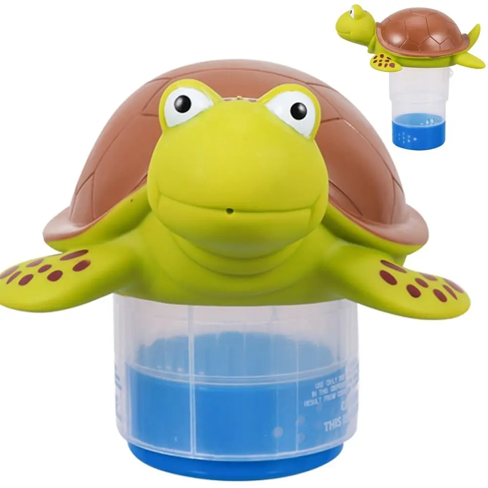 

New Durable Pool Floater Creative Cute Turtle Design Tablet Floater Adjustable Floating Chlorine Dispenser Swimming Pool