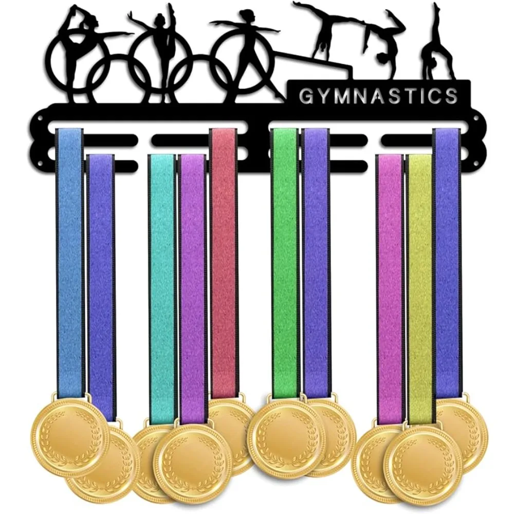 

Medal Holder Display Gymnastics Medal Hanger Award Ribbon Hanger Tiered Trophy Shelf Awards Ribbon Cheer Gymnastics Sport